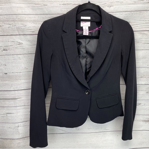 🍁 Candies Stretch Blazer Career Jacket Coat sz S - Picture 1 of 7